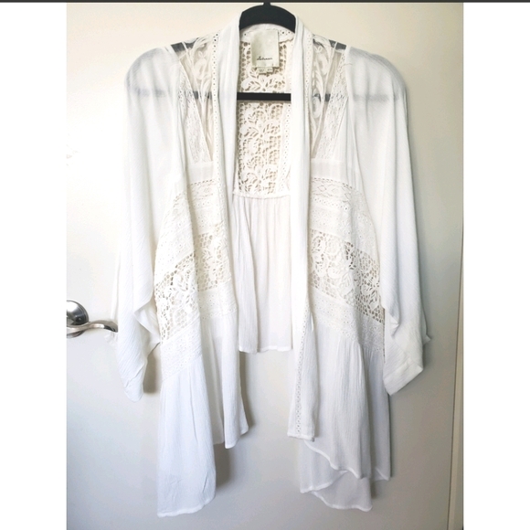 Anthropologie Crochet Lace Cardigan - Picture 3 of 12